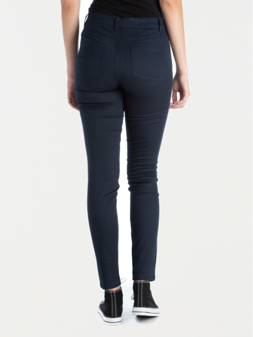 Pantalon skinny marine femme