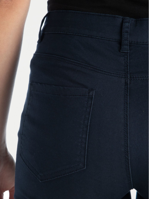 Pantalon skinny marine femme