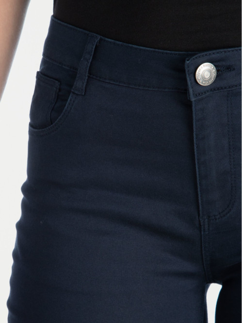 Pantalon skinny marine femme