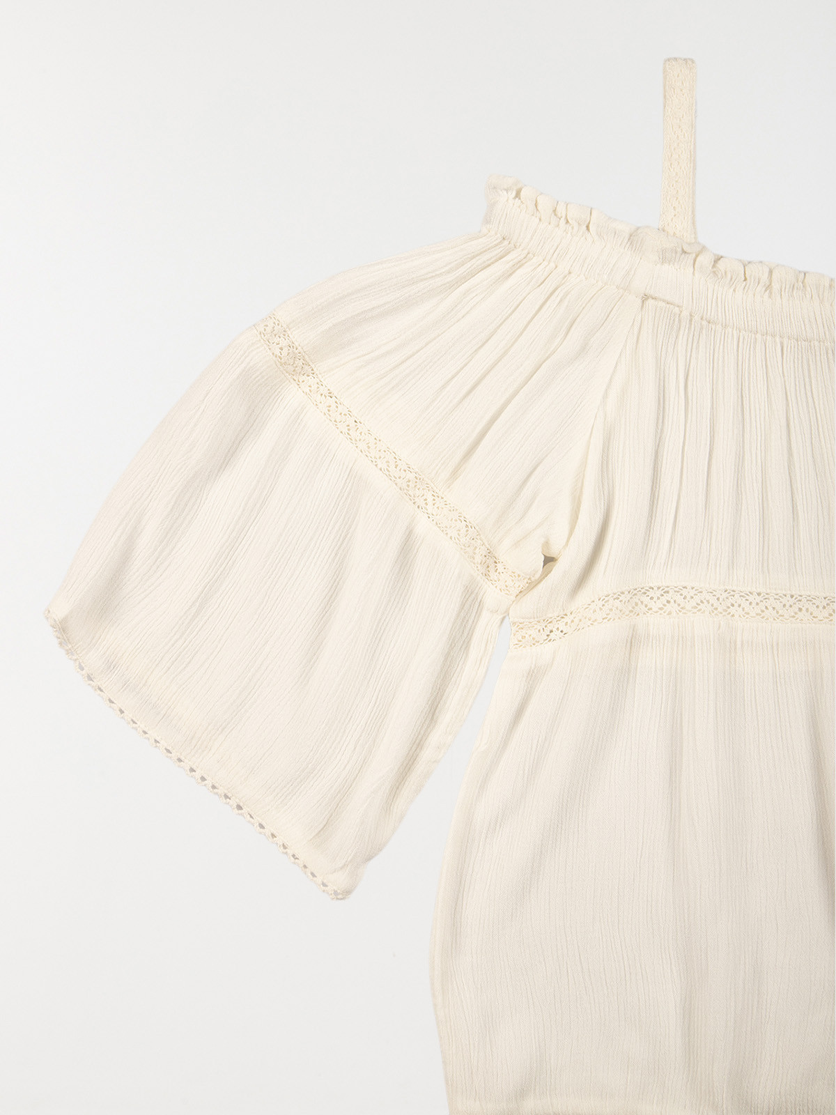 Blouse bretelles dentelle fille (10-16A)