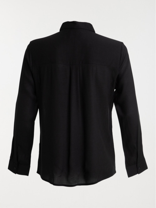 Chemise noire manches longues femme Chemise noire manches longues femme