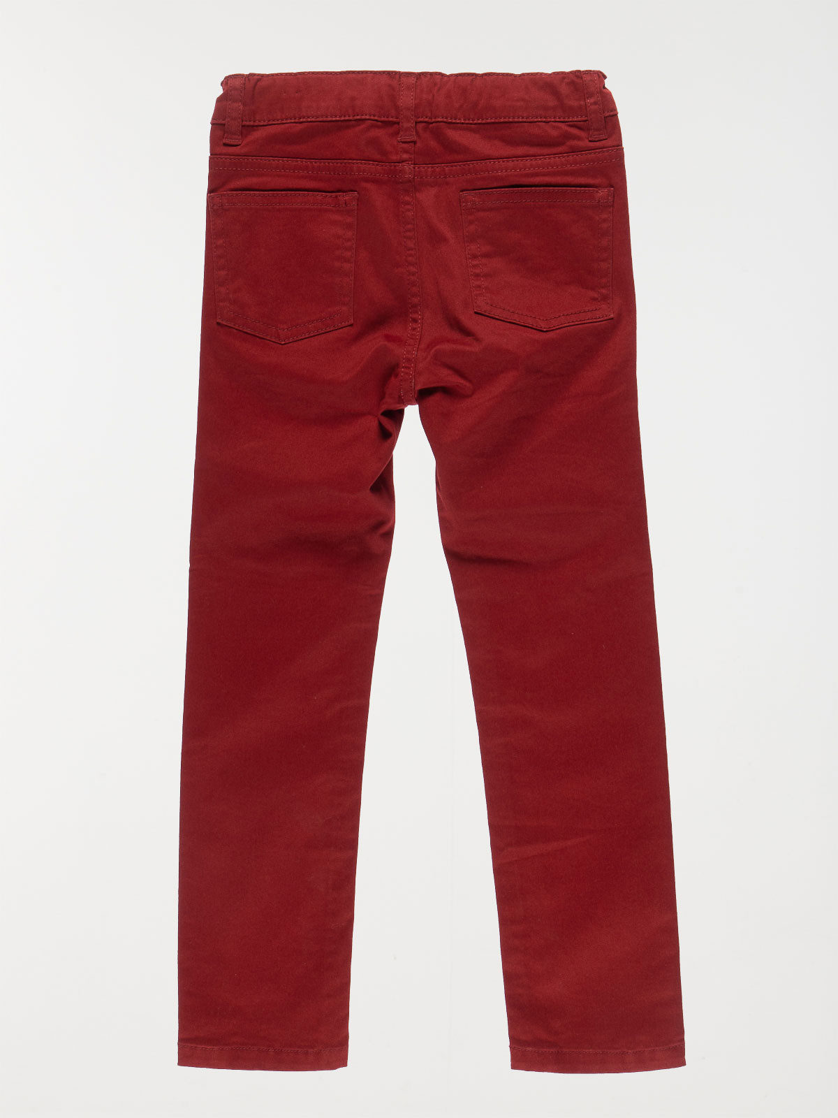 Pantalon slim garçon bordeaux (3-12A)