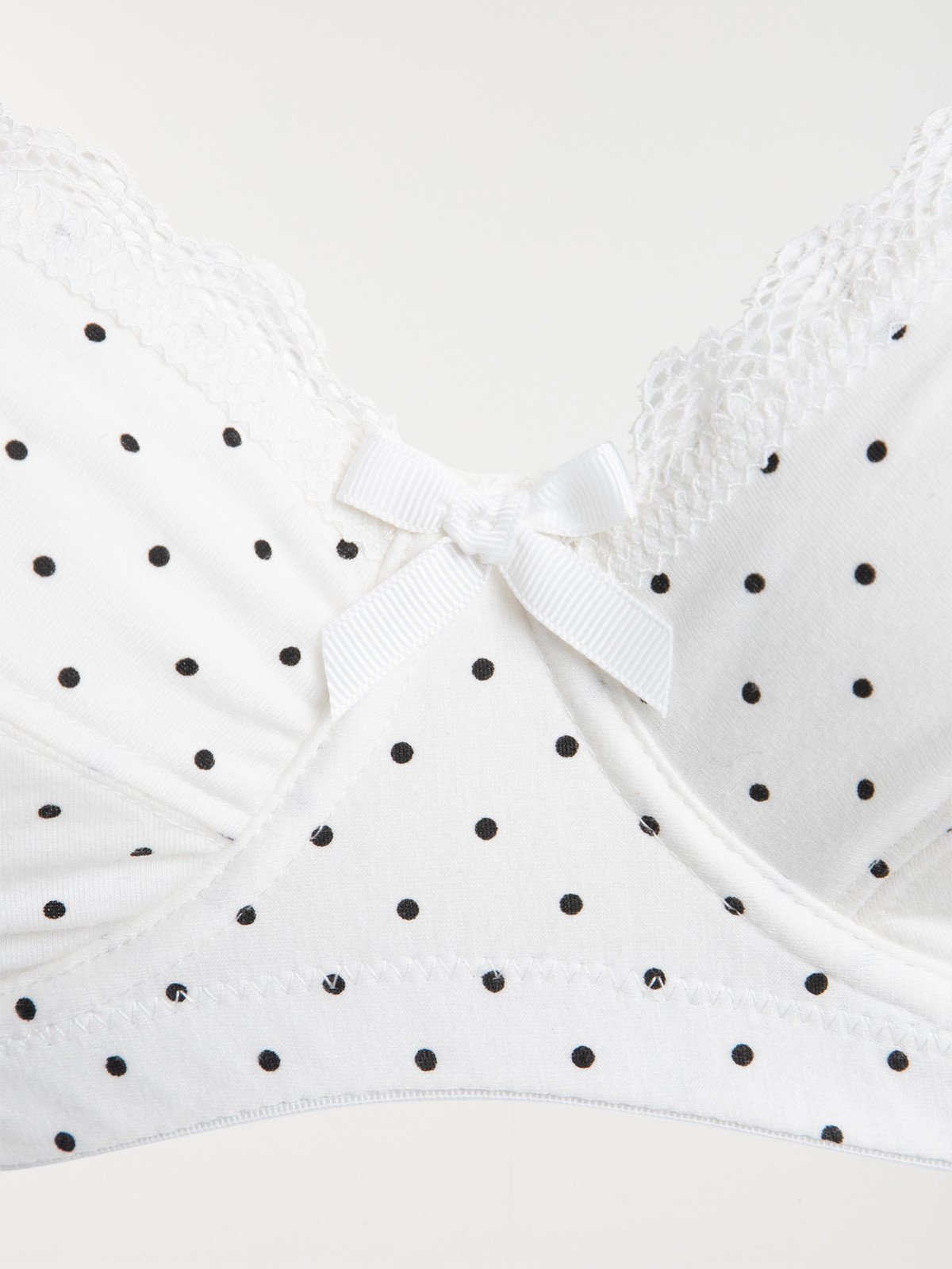 Soutien-gorge blanc imprimé femme