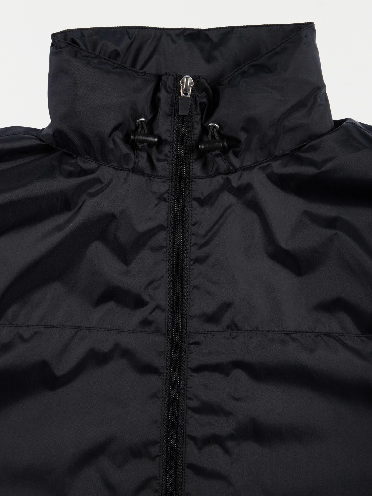 Coupe-vent noir doublé polaire adulte