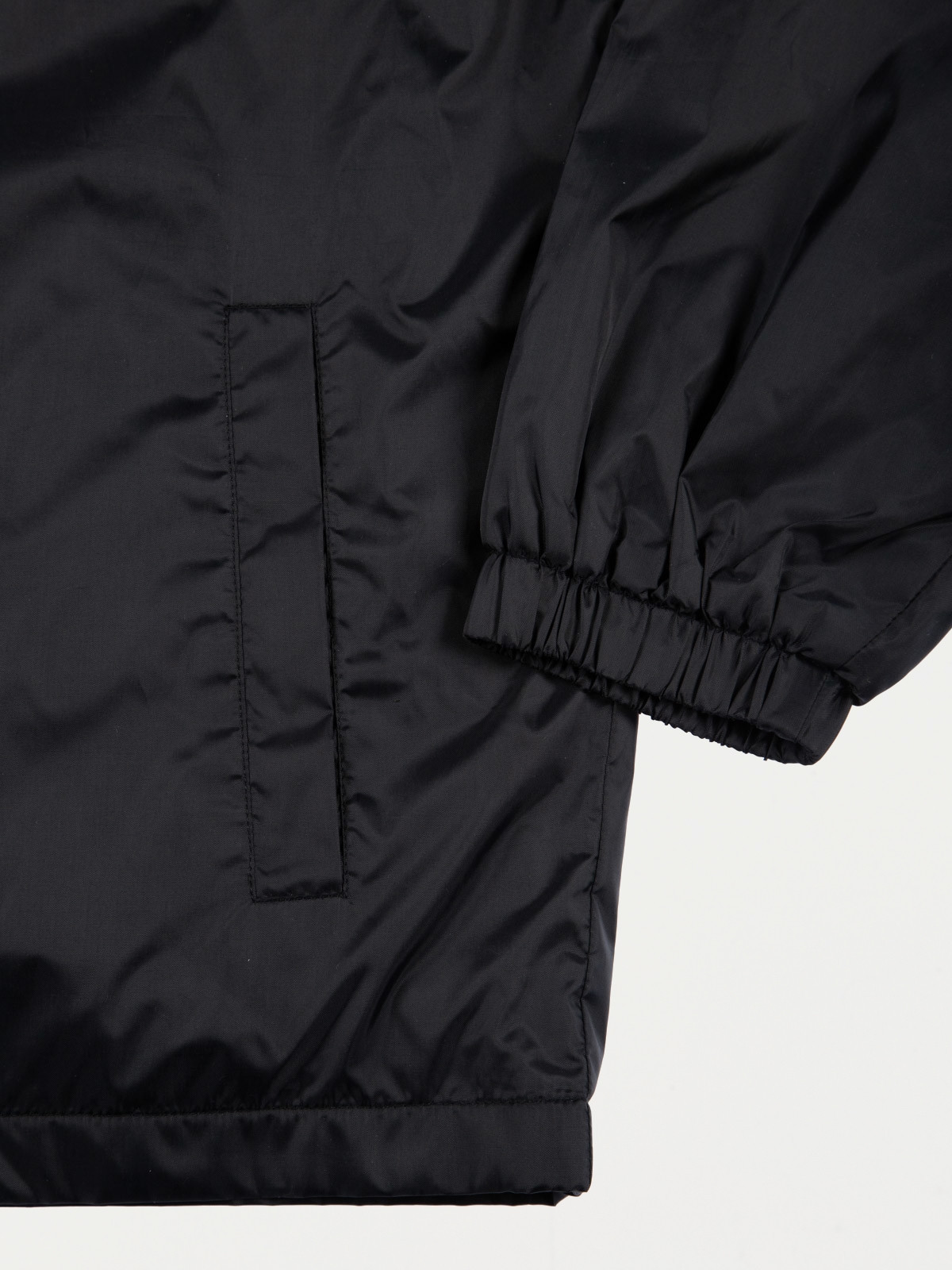 Coupe-vent noir doublé polaire adulte