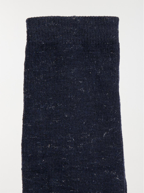 Lot de 2 collants marine et curry fille