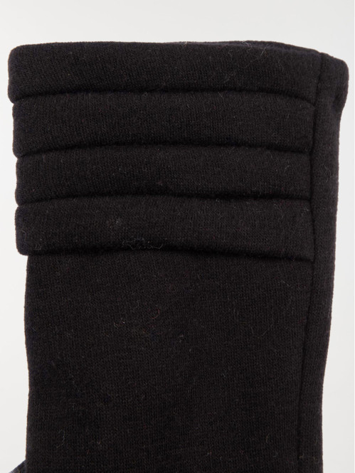 Gants noirs tactile femme