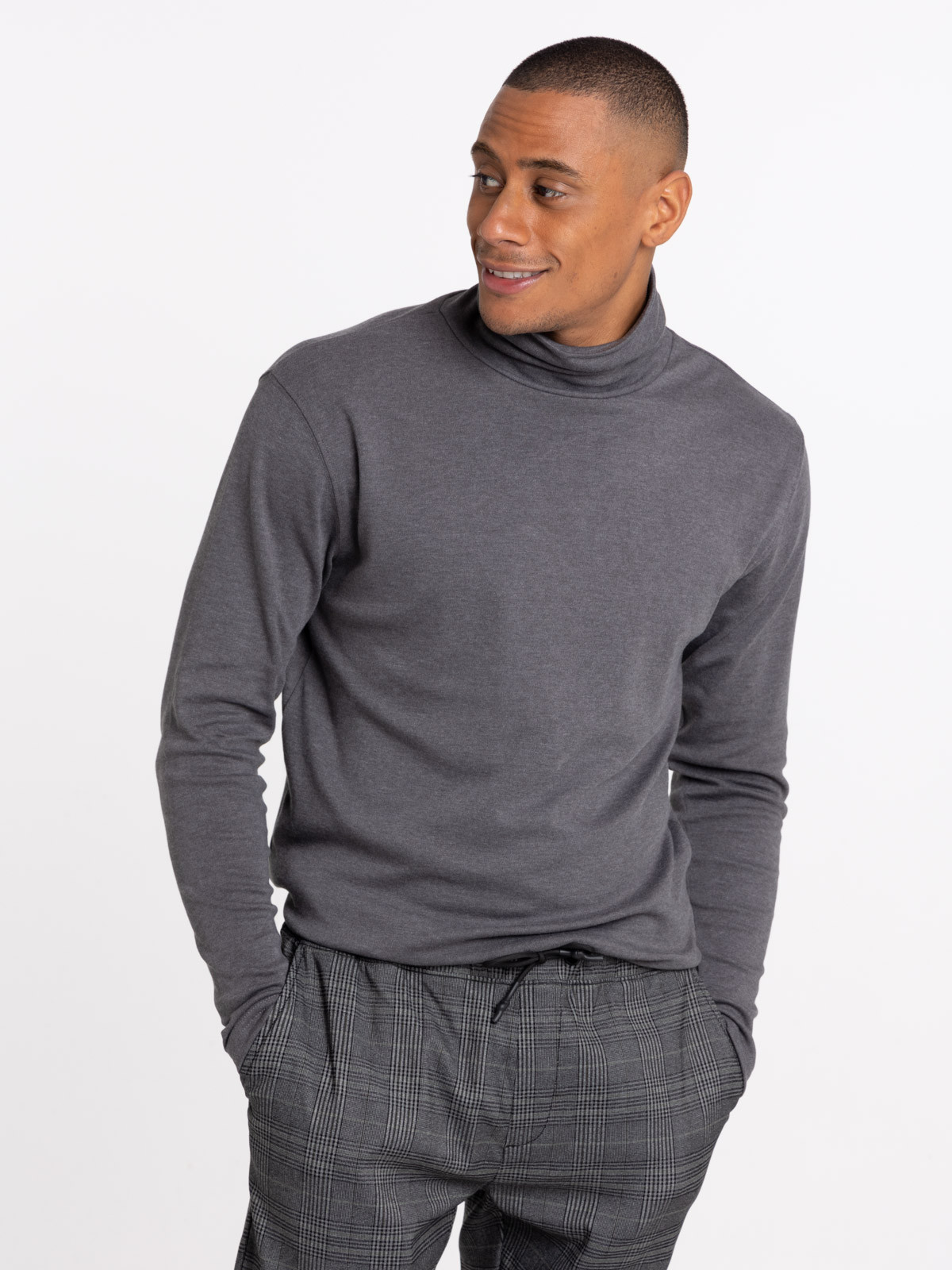 T-shirt col roulé homme