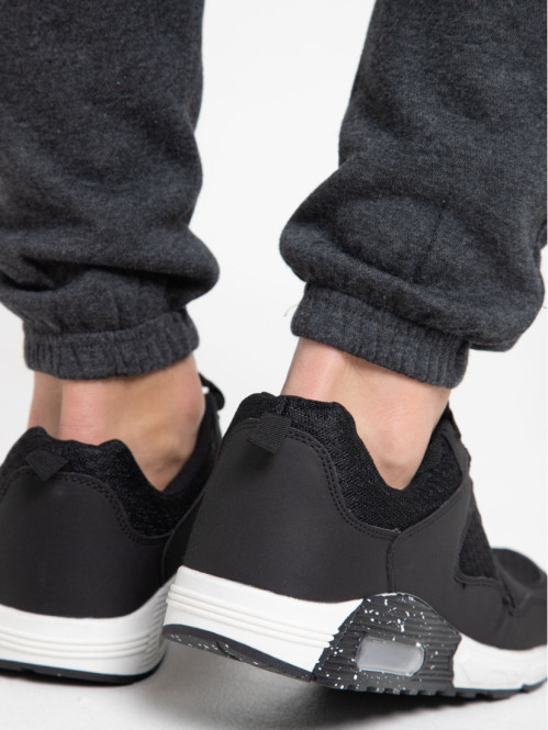 Pantalon sport gris anthracite chiné