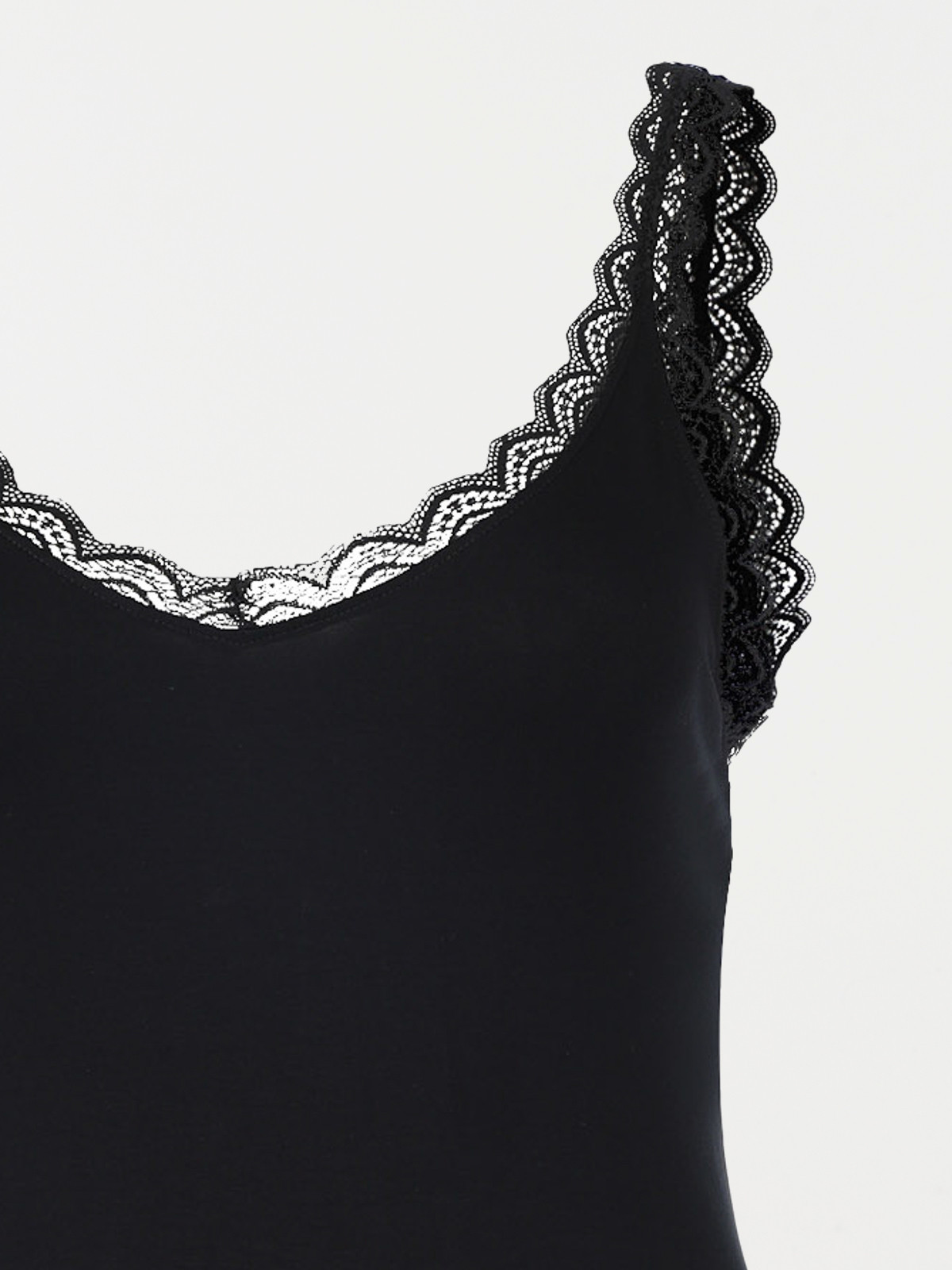 Débardeur noir grande taille femme