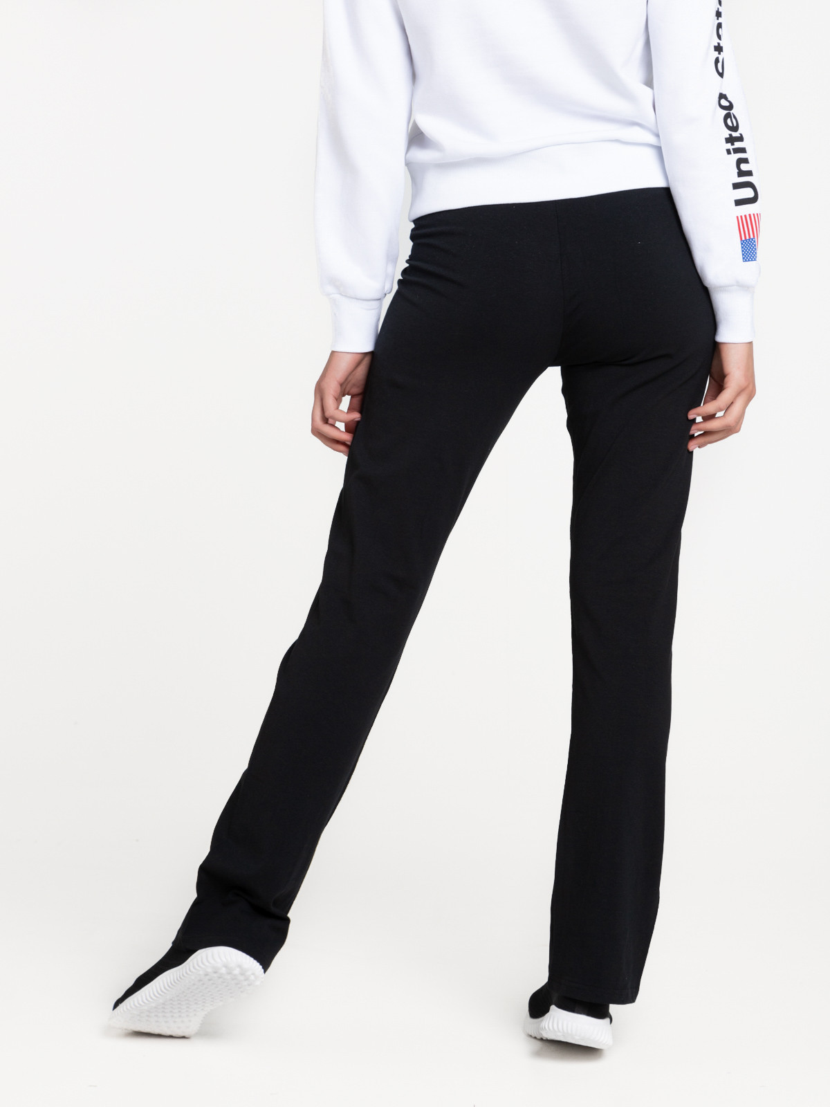 Pantalon sport basique noir femme