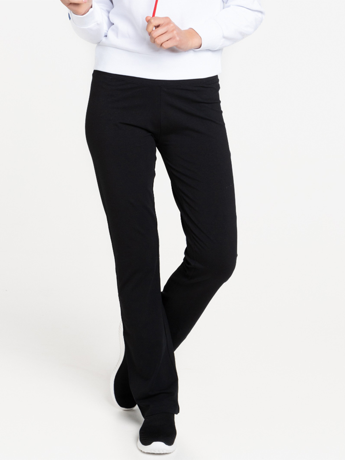 Pantalon sport basique noir femme