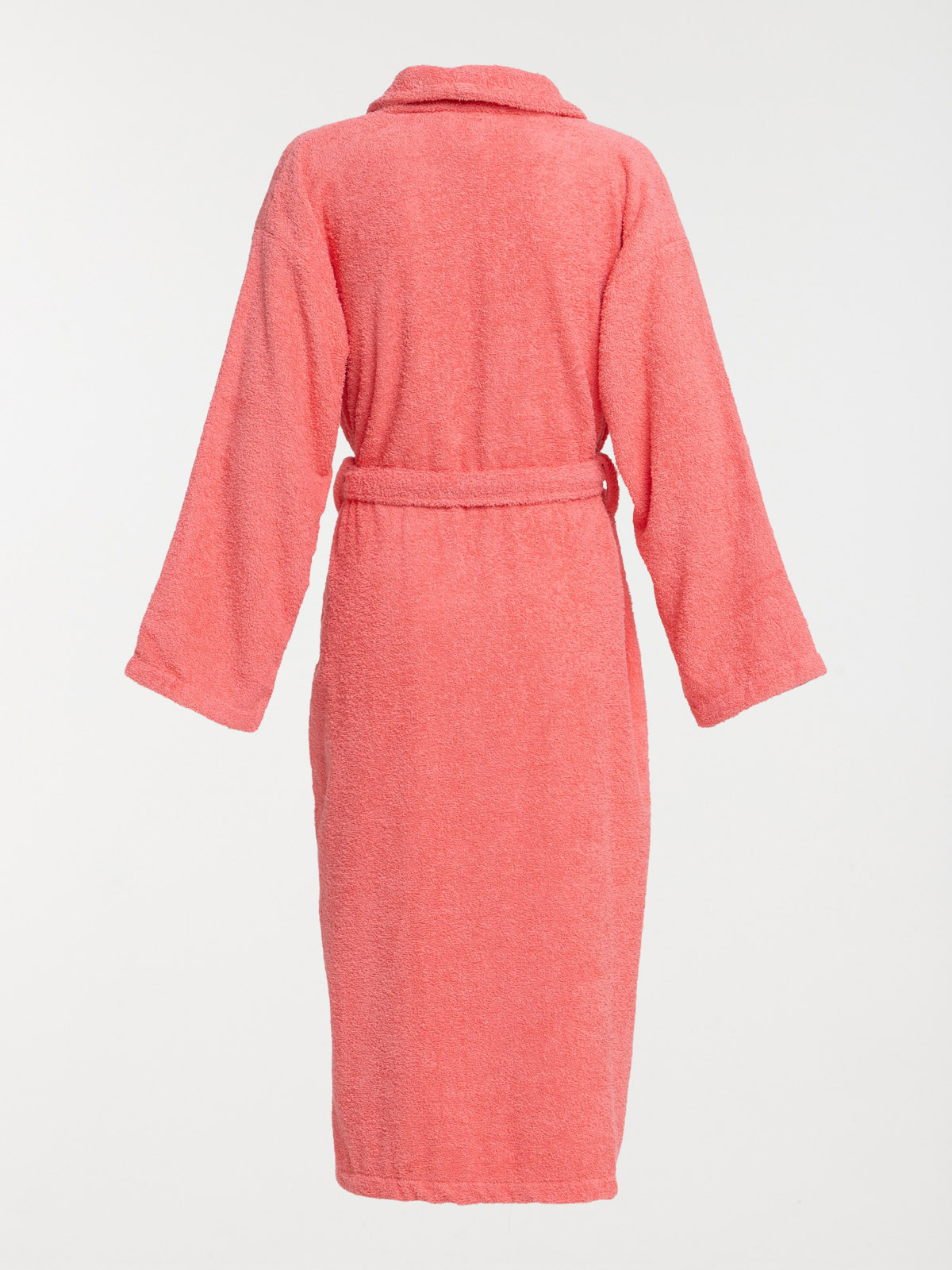 Peignoir adulte pêche col châle