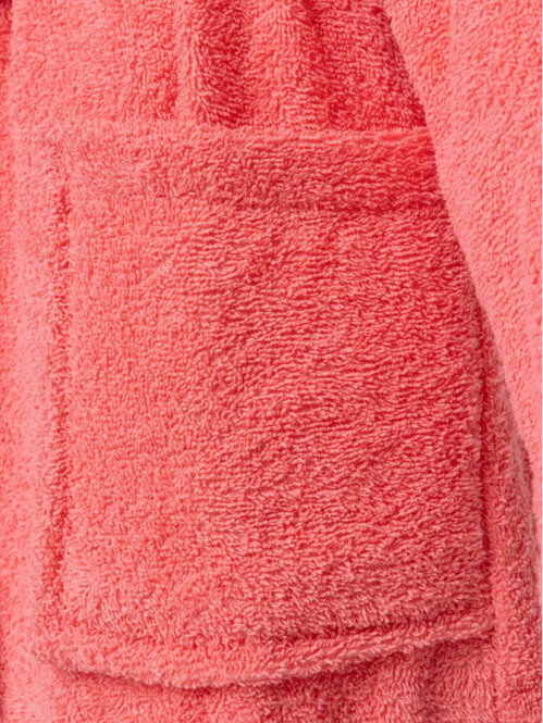 Peignoir adulte pêche col châle