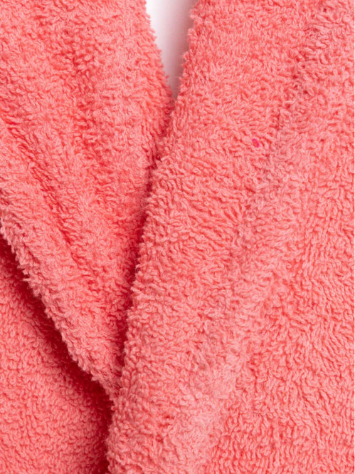 Peignoir adulte pêche col châle