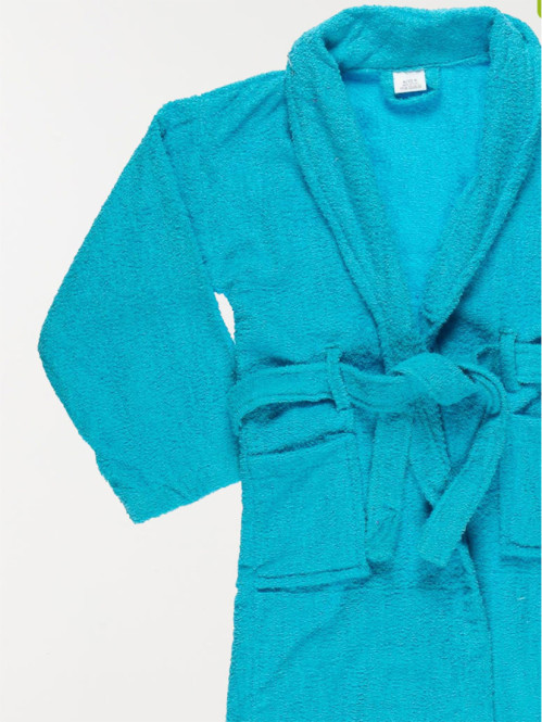 Peignoir enfant uni col châle