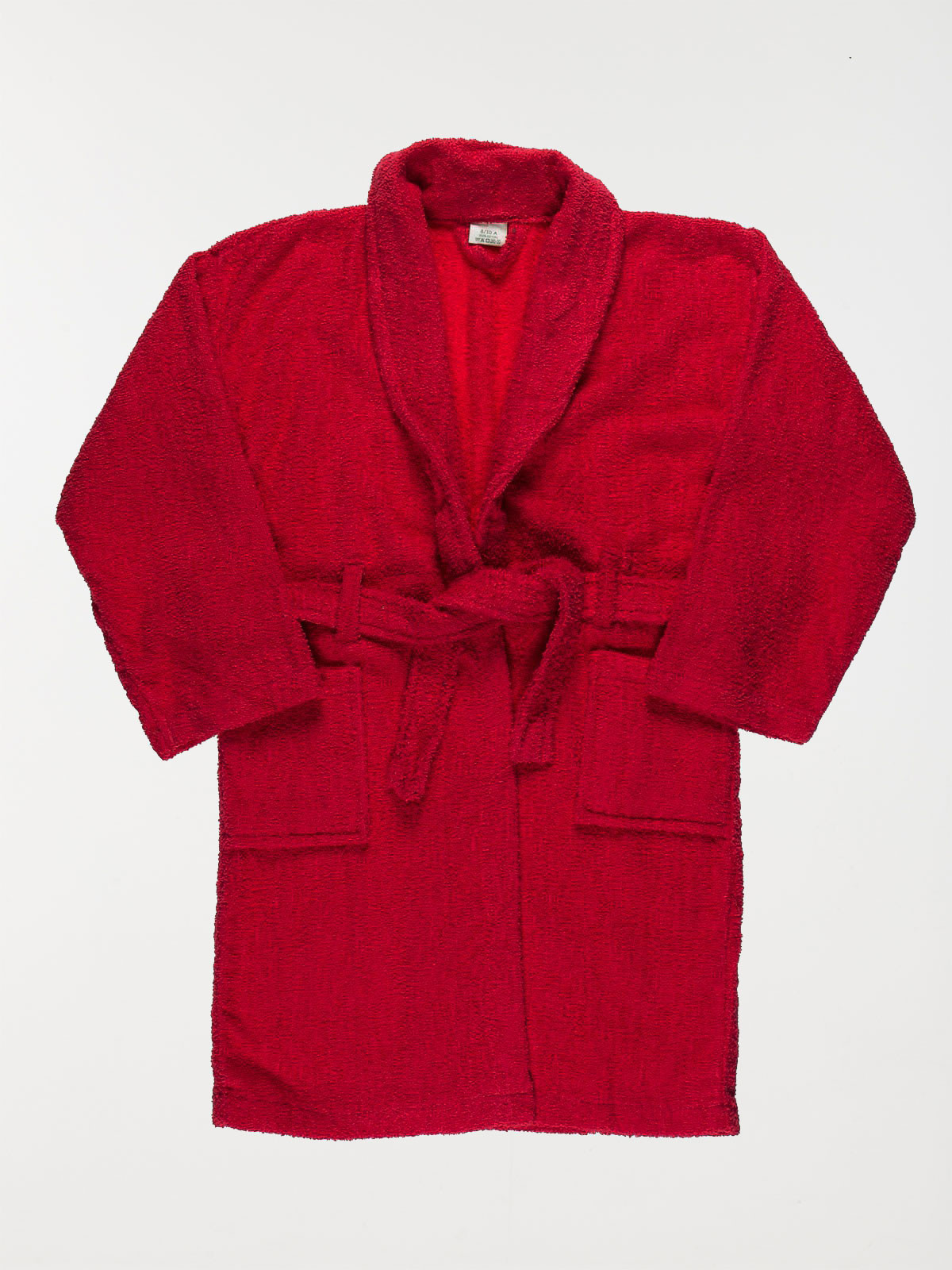 Peignoir enfant 100% coton col châle