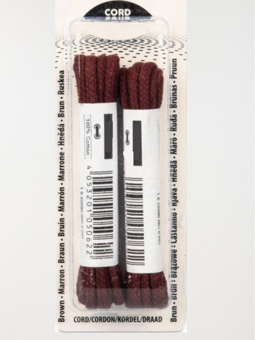 Lacets cordonnets 75 cm marron