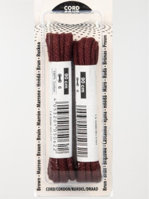 Lacets cordonnets 90 cm marron