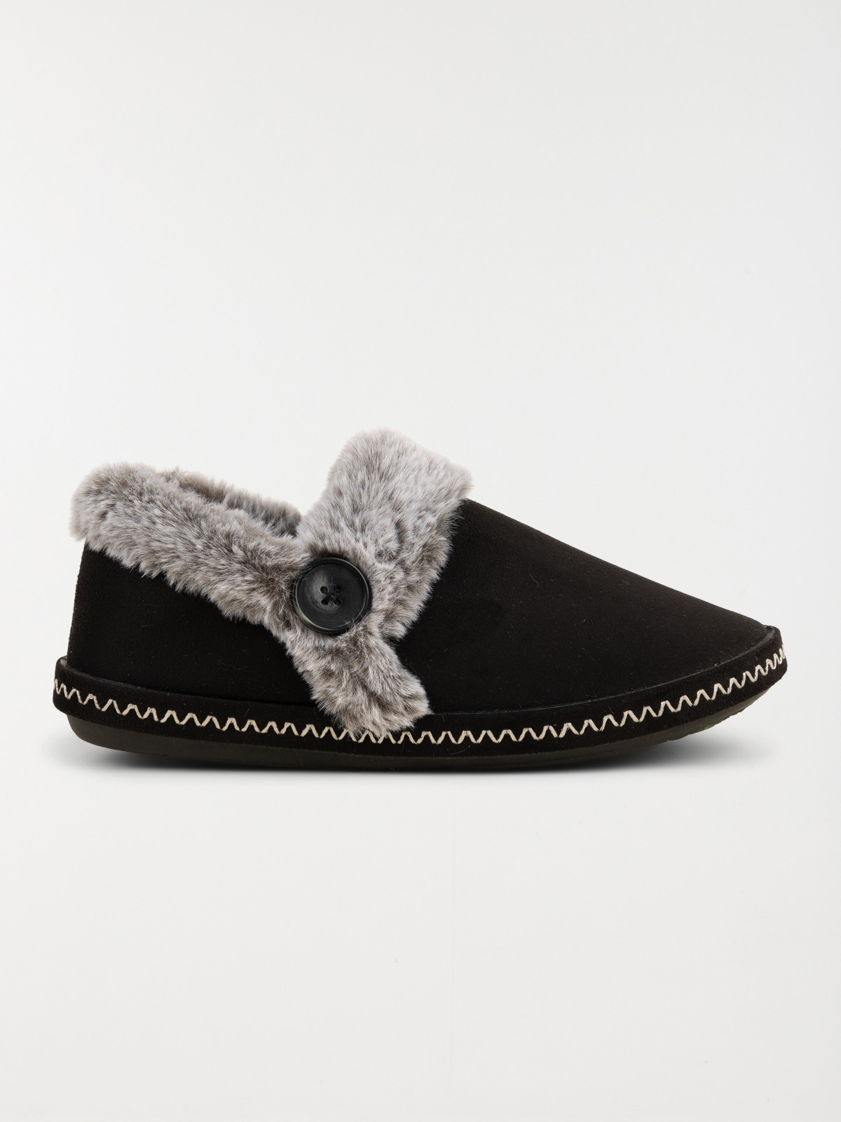 Pantoufles noires femme (36-41)