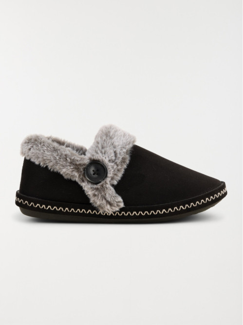 Pantoufles noires femme (36-41)