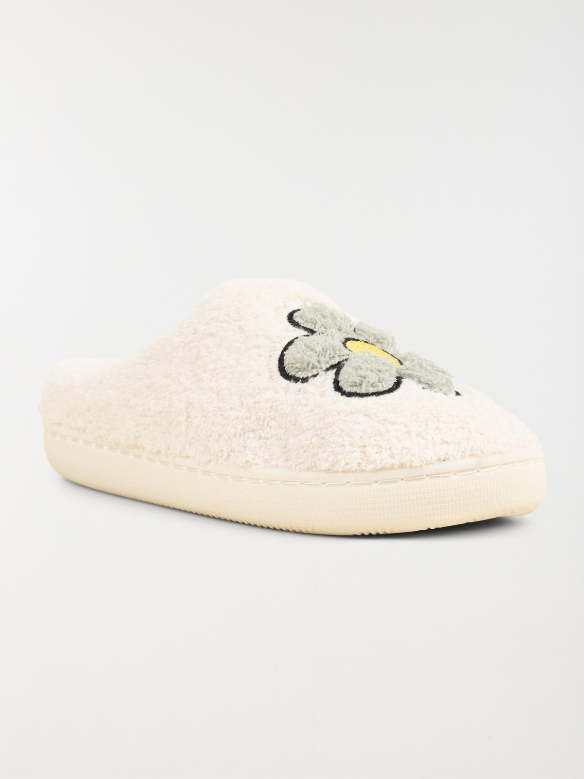 Chaussons mules fleur femme (36-41)