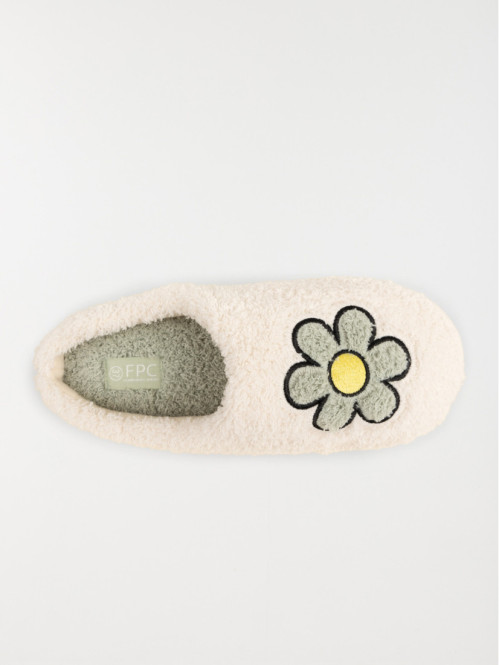 Chaussons mules fleur femme...