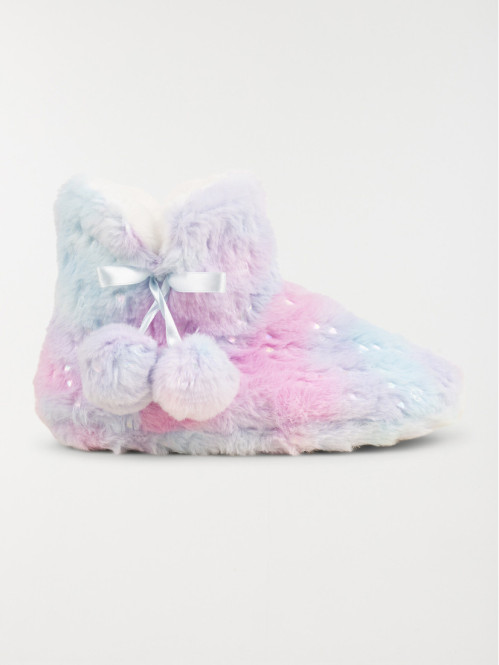 Chausson botte multicolore fille (31-35)