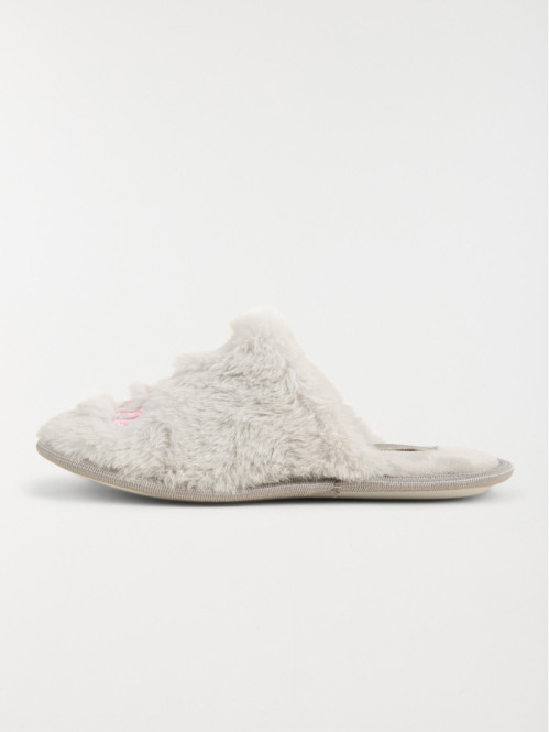 Chaussons mules message fille (31-35)