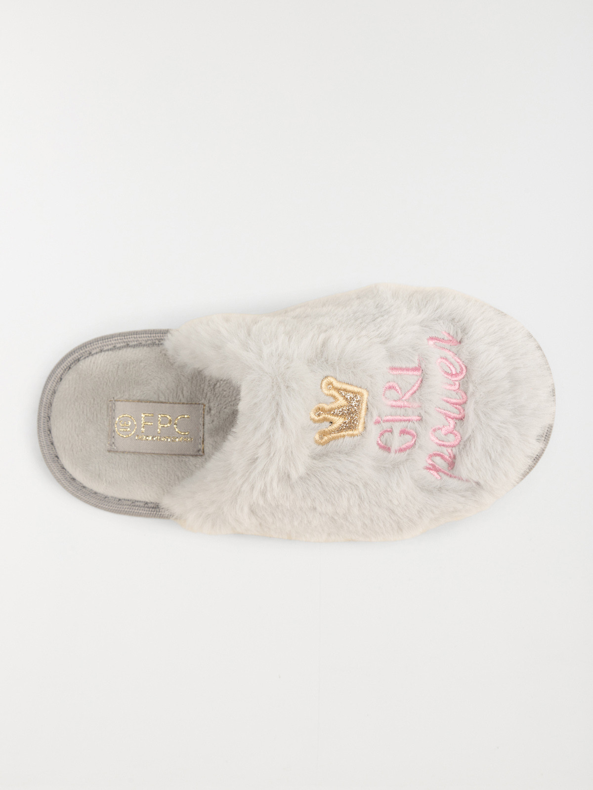 Chaussons mules message fille (31-35)