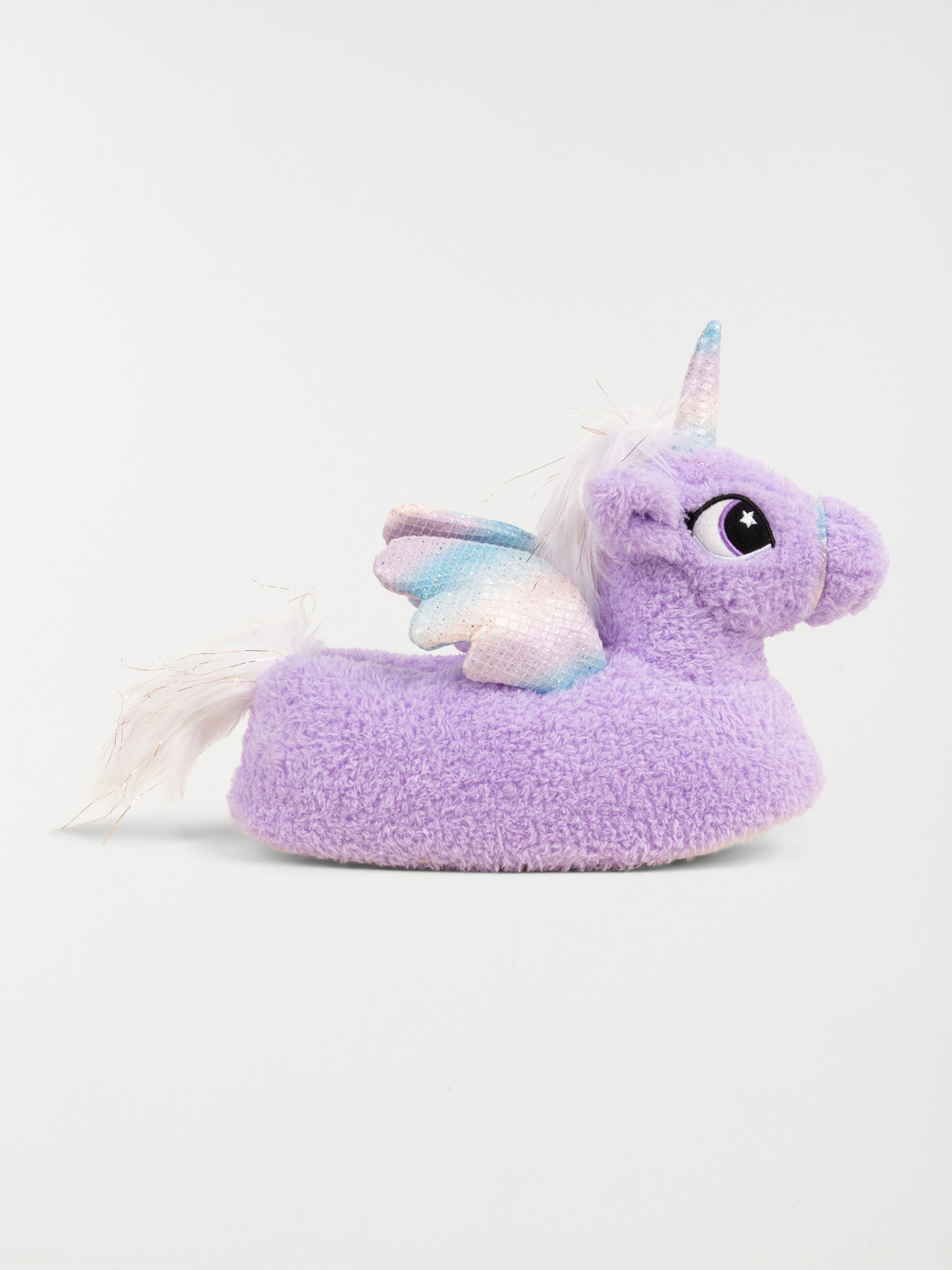 Chaussons licorne lilas fille (32-35)