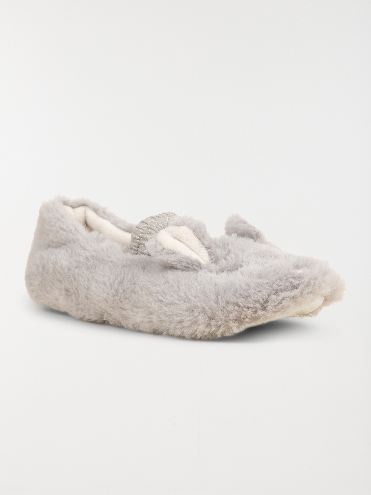 Chaussons gris souris fille (31-35) Chaussons gris souris fille (31-35)