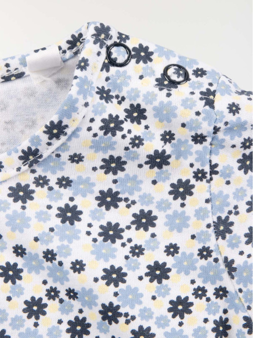 T-shirt fille imprimé fleuri (3-24M)