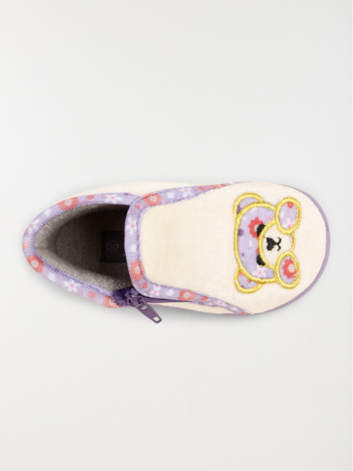 Chaussons montants ourson fille (19-24) Chaussons montants ourson fille (19-24)