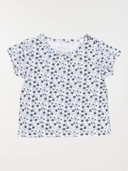 T-shirt fille imprimé fleuri (3-24M)