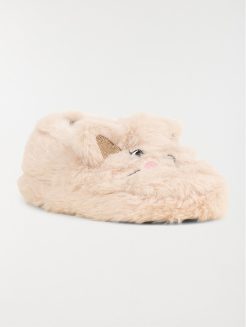 Chausson animal beige fille (24-30) Chausson animal beige fille (24-30)