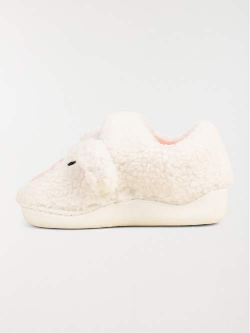 Chausson mouton beige fille...