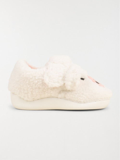 Chausson mouton beige fille (24-30)