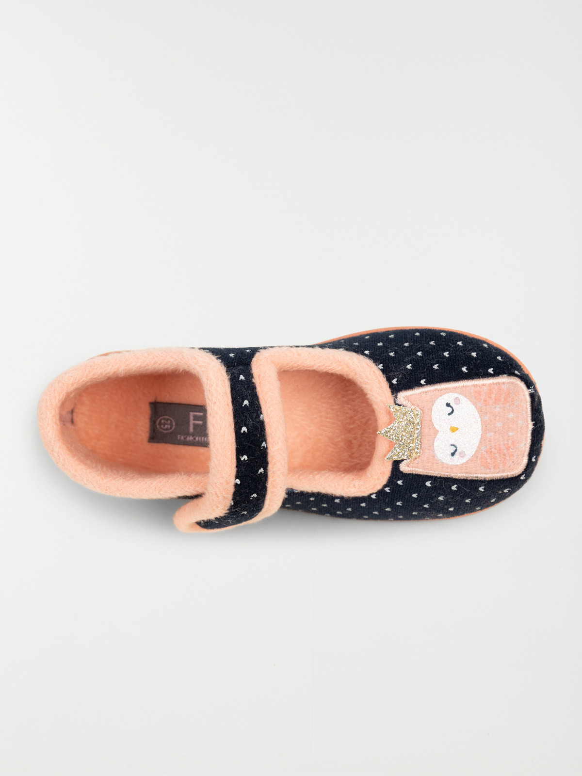 Chaussons hibou et coeur fille (24-30)