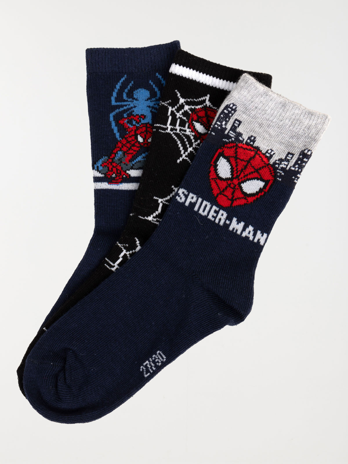 Lot 3 chaussettes Spiderman garçon