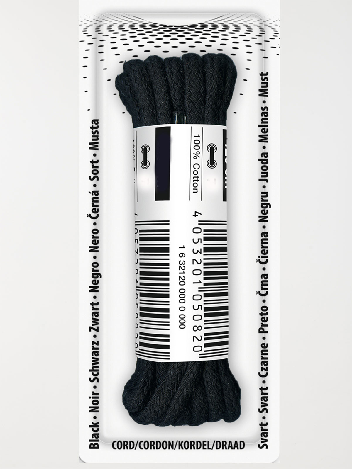 Lot lacets cordons noirs 90 cm 2 paires