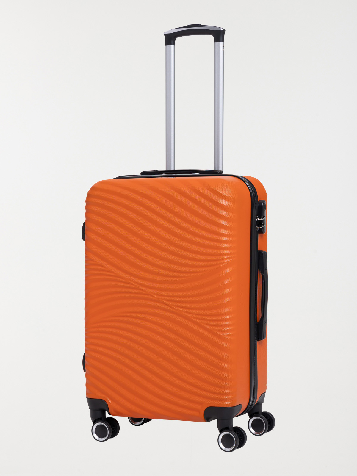 Valise rigide orange à roulettes Valise rigide orange à roulettes