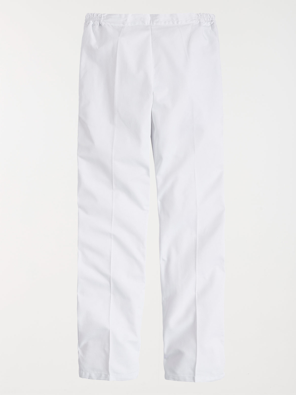 Pantalon blanc médical élastiqué