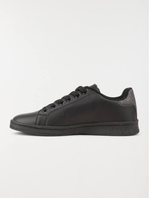 Baskets lacets noires femme (36-42) Baskets lacets noires femme (36-42)