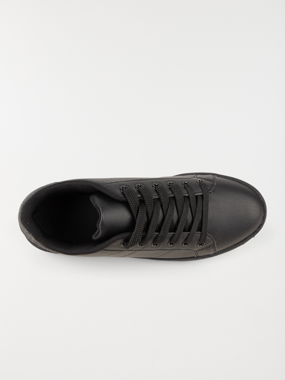 Baskets lacets noires femme (36-42) Baskets lacets noires femme (36-42)