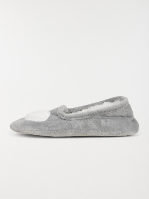 Chausson ballerine coeur femme (36-41) Chausson ballerine coeur femme (36-41)