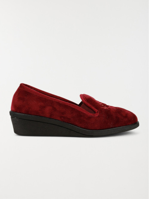 Chausson bordeaux femme (36-41)