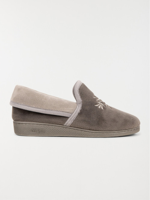 Chaussons gris femme (36-41)