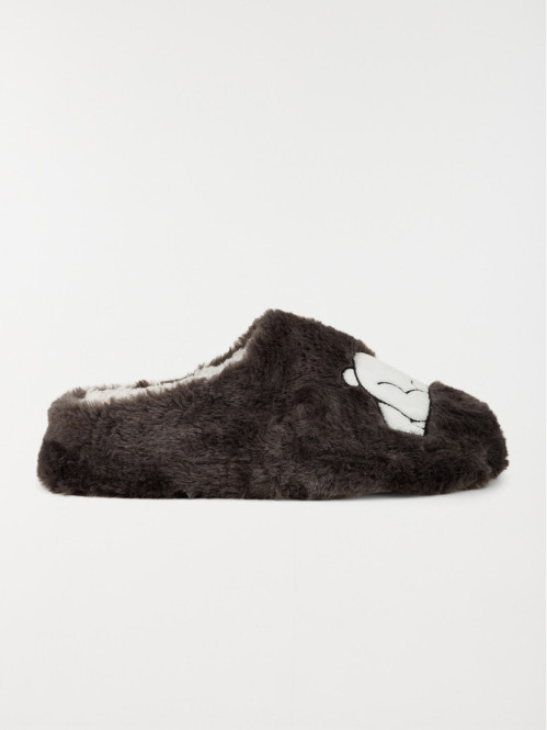Chausson ours brodé femme (36-41)
