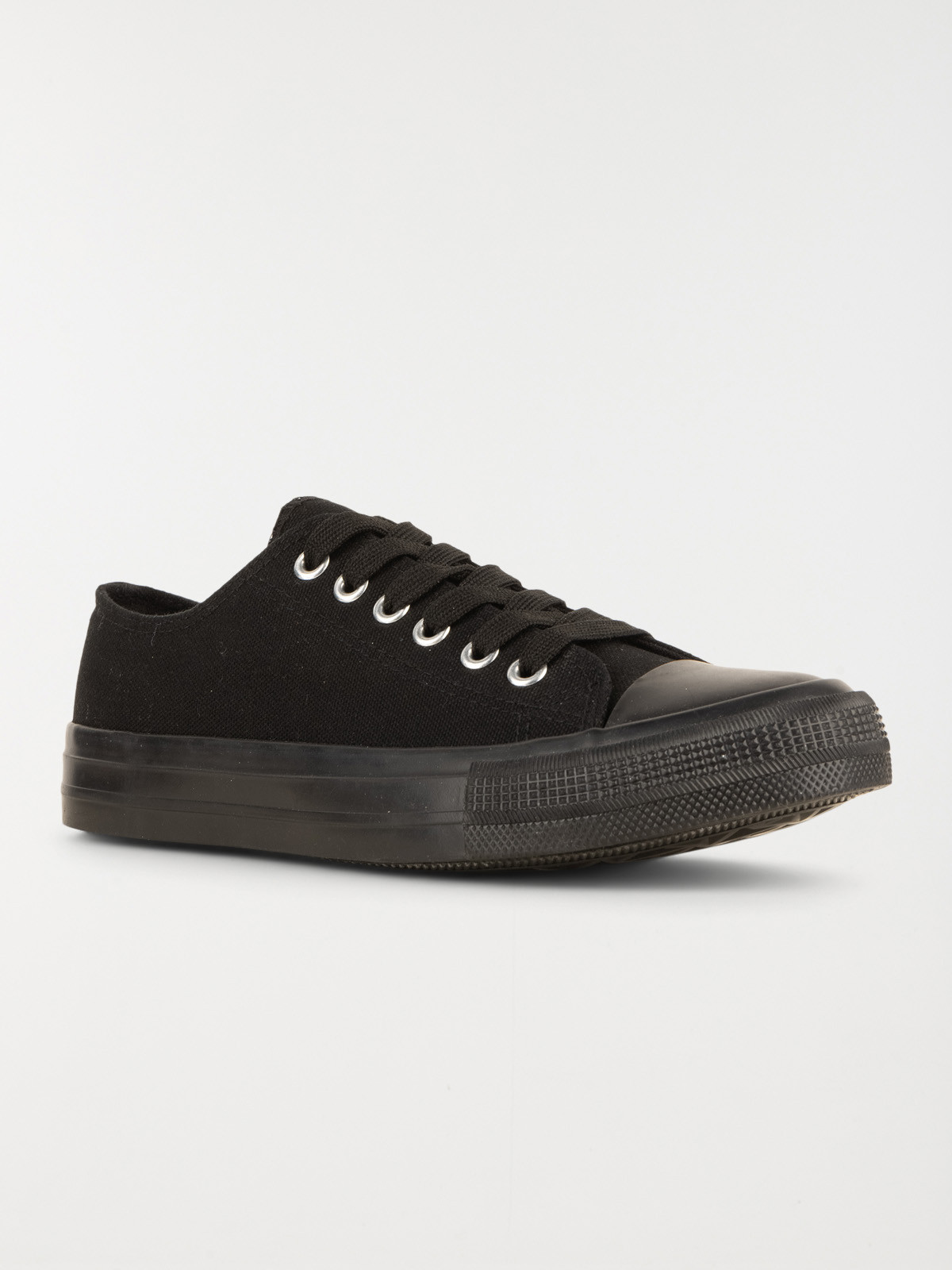 Baskets en toile noires femme (36-41) Baskets en toile noires femme (36-41)